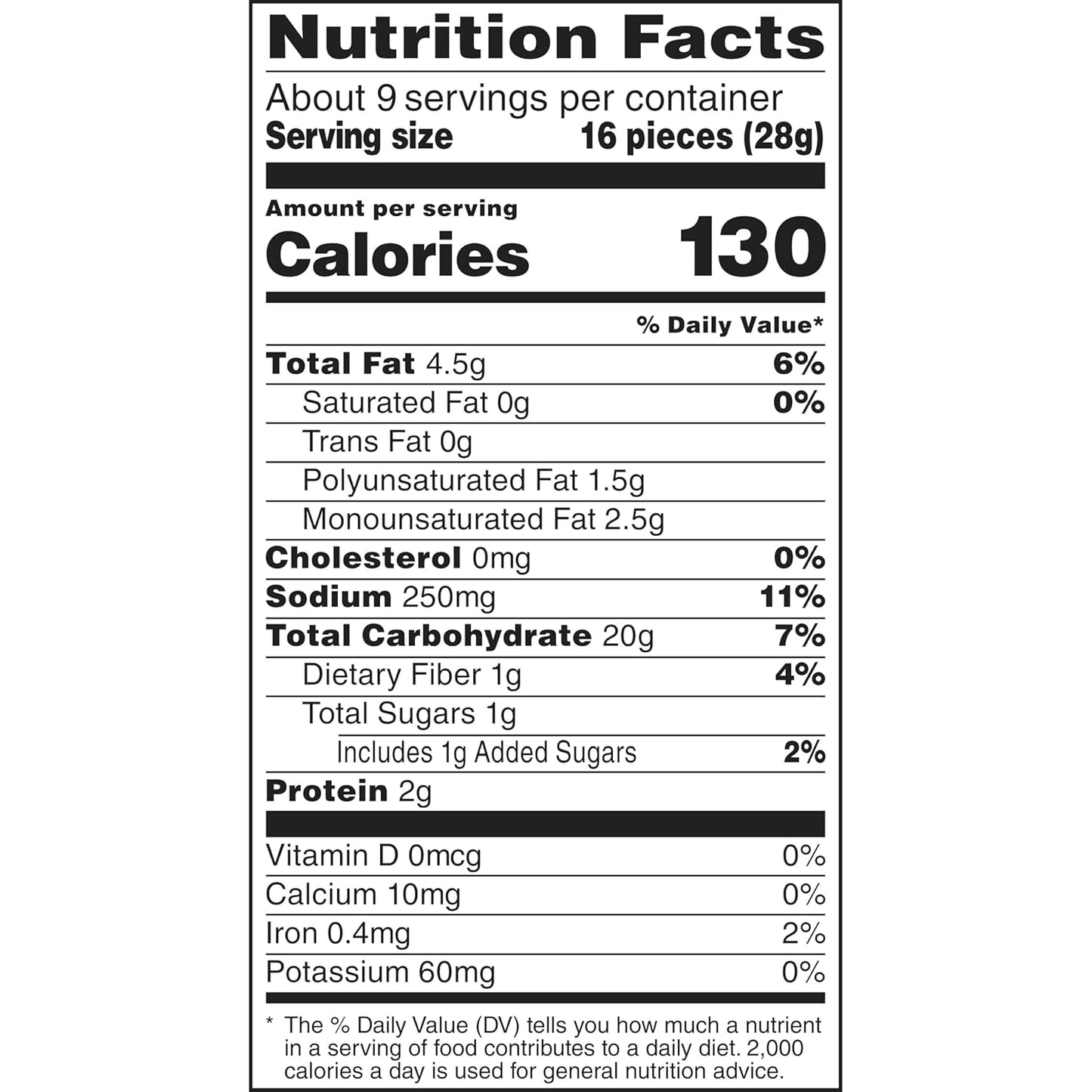 resealable family-size 8.5–9 oz bag for multi-serving sharing