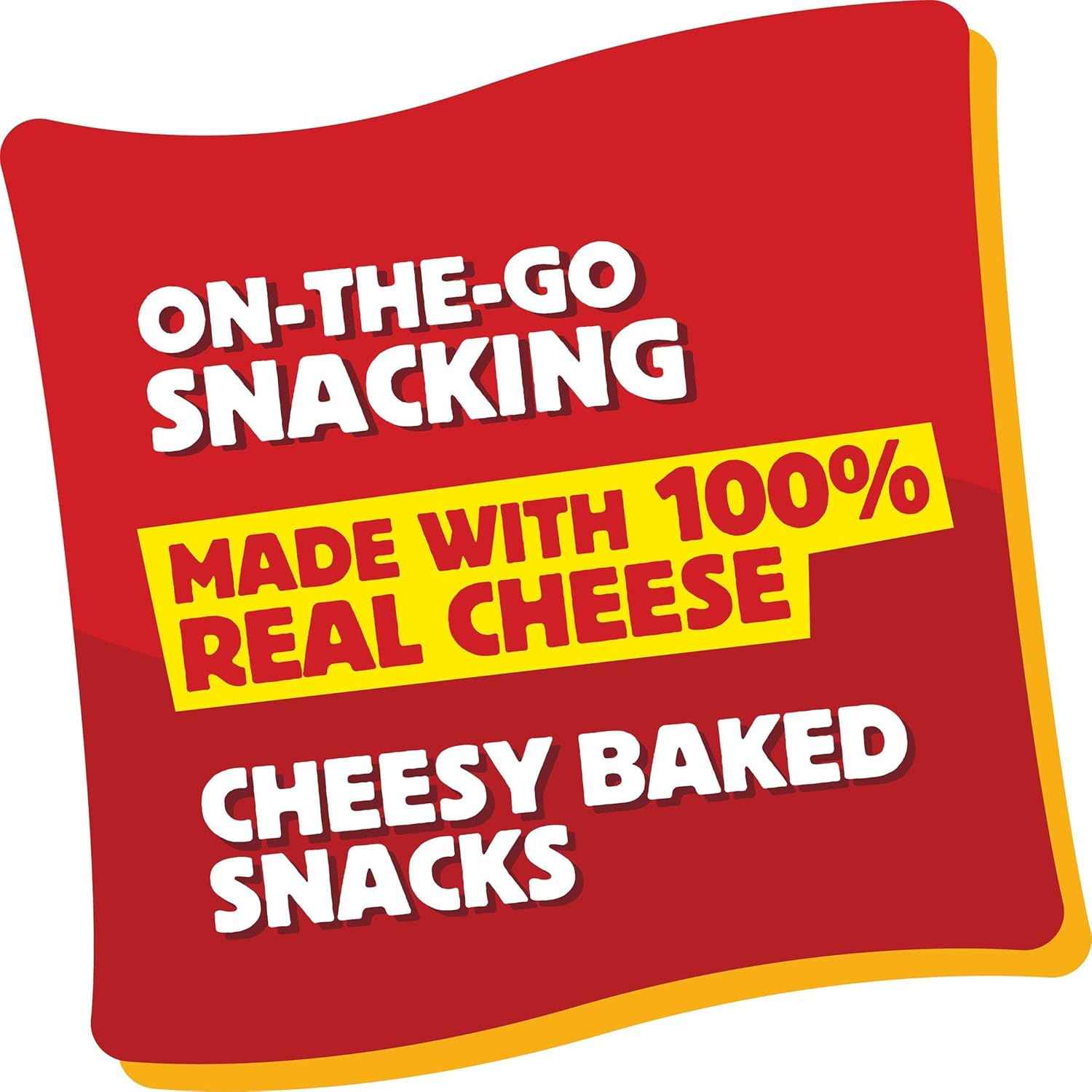 Cheez-It Snap'd On-the-Go Cheese Crisps, Single-Serve Snack Packs for Road Trips