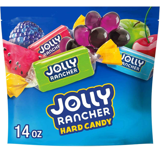 JOLLY RANCHER Individually Wrapped Hard Candy, Long-Lasting Office Desk Drawer Snack for Sustained Afternoon Focus, 14 oz