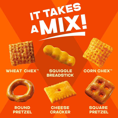 Chex Mix Cheddar Snack Mix – After-School Snack Bowl for Kids, 13.5 oz Pantry Pack