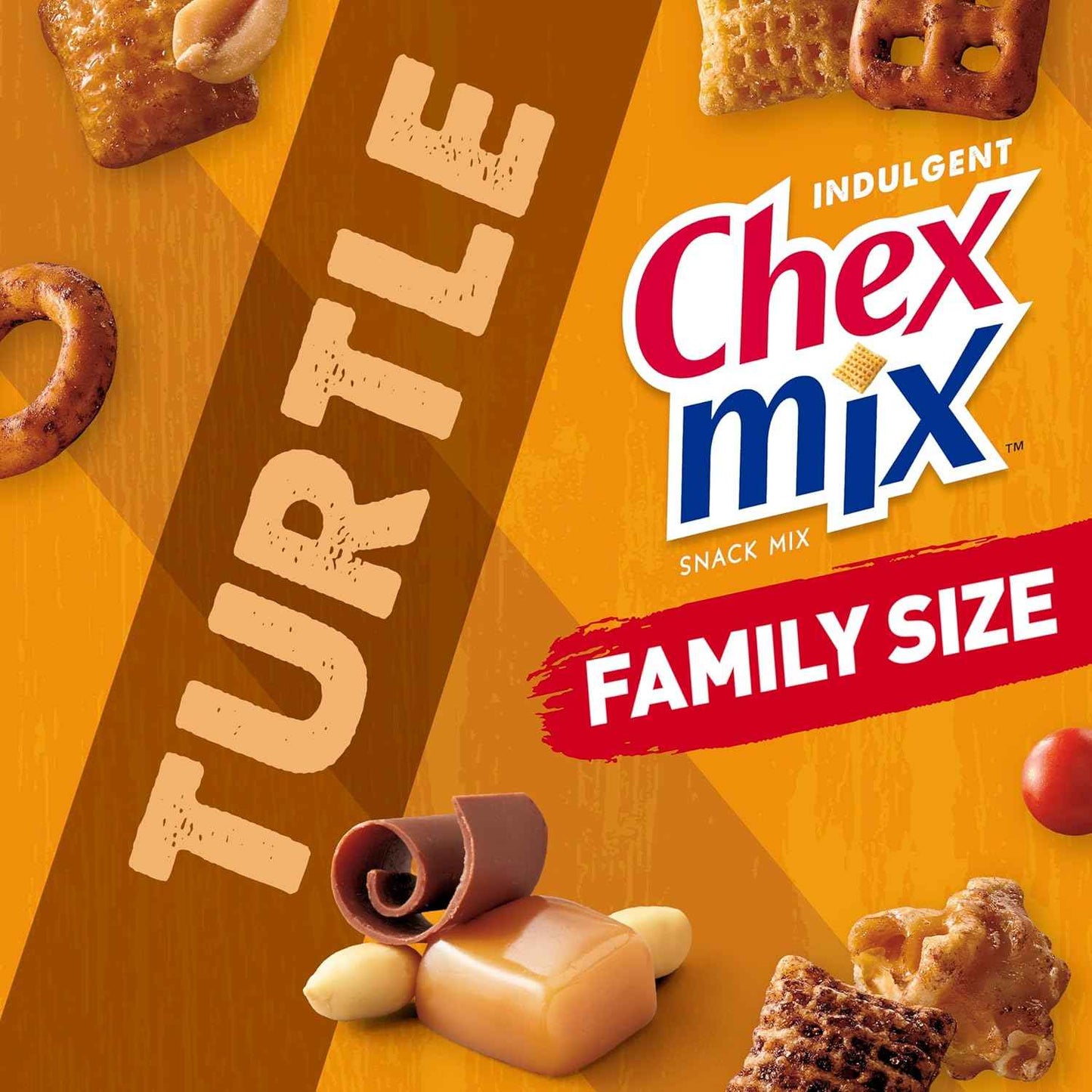 Chex Mix Turtle Snack Mix – Portable Sweet and Salty Trail Mix for Camping, Hiking, and Rest Stops