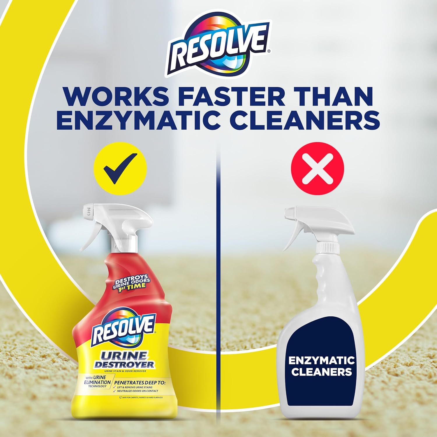 Resolve Urine Destroyer Spray – Holiday Gift for Puppy and Kitten Owners During Potty Training, 32 Fl Oz