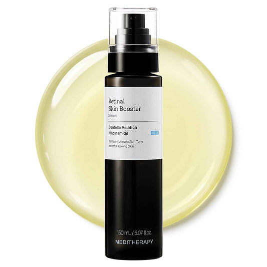 MEDITHERAPY Retinal Skin Booster Serum 5.07 fl oz | Wind-Down Evening Serum for Face, Neck and Legs, Fragrance-Free K-Beauty Retinal Booster