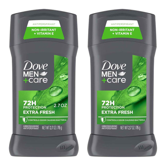 Dove Men+Care Extra Fresh Men's Antiperspirant Stick – Post-Workout Wellness Ritual, 72-Hour Odor & Sweat Protection