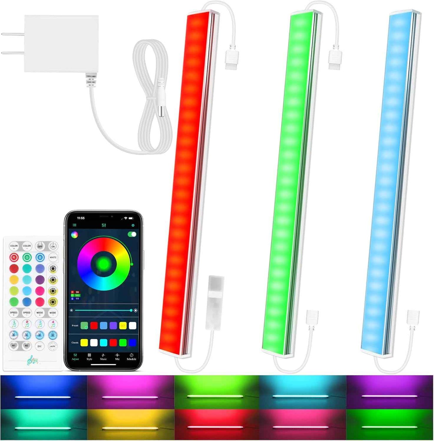 Aulanto LED Light Bars for Home Office Desk, Adjustable Task Lighting to Support Focus and Deep Work
