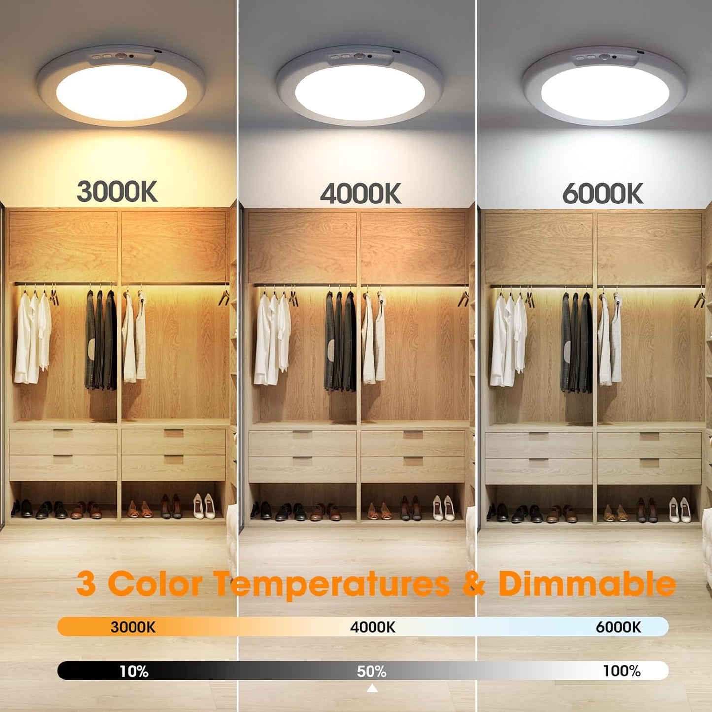 rgb color + white light variant available for decorative or mood lighting