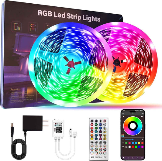 [Brand] RGB LED Strip Lights – 200FT Smart Mood Lighting for Bedroom Aesthetic and Living Room Ambiance