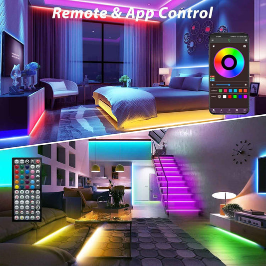 LuminaGlow LED Strip Lights – 200ft RGB Bedroom Decor with App & Remote for Cozy Aesthetic Vibes
