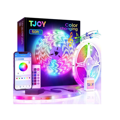 TJOY LED Lights for Study Room and Computer Desk – 24V Low Glare RGB Strip with App Scheduling