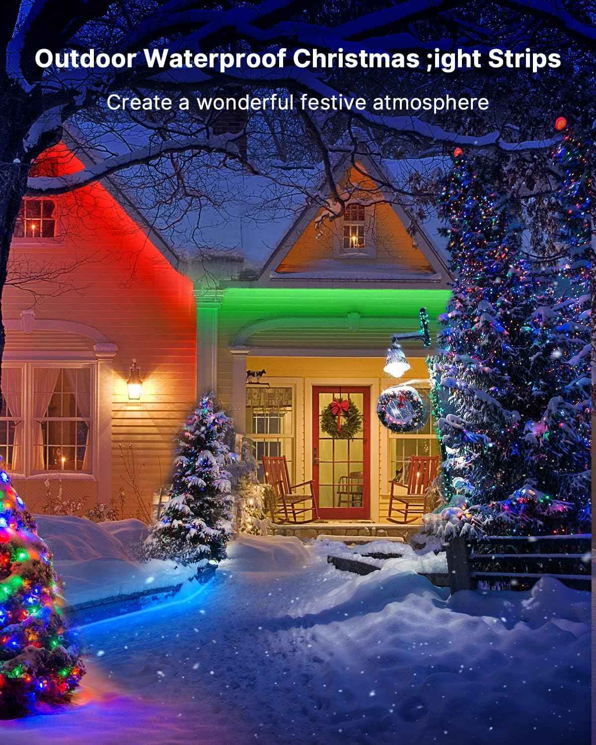LEDMO 100ft RGB LED Strip Lights with Remote, Housewarming Gift for New Homeowners and Apartment Dwellers