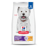 Hill's Science Diet Adult Sensitive Stomach Small Bites – Wholesome Nutrition for Small Family Dogs in Busy Homes, 15 lb Bag