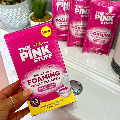 The Pink Stuff Toilet Cleaner Powder – Single-Use Sachets for a Clutter-Free Cleaning Cabinet
