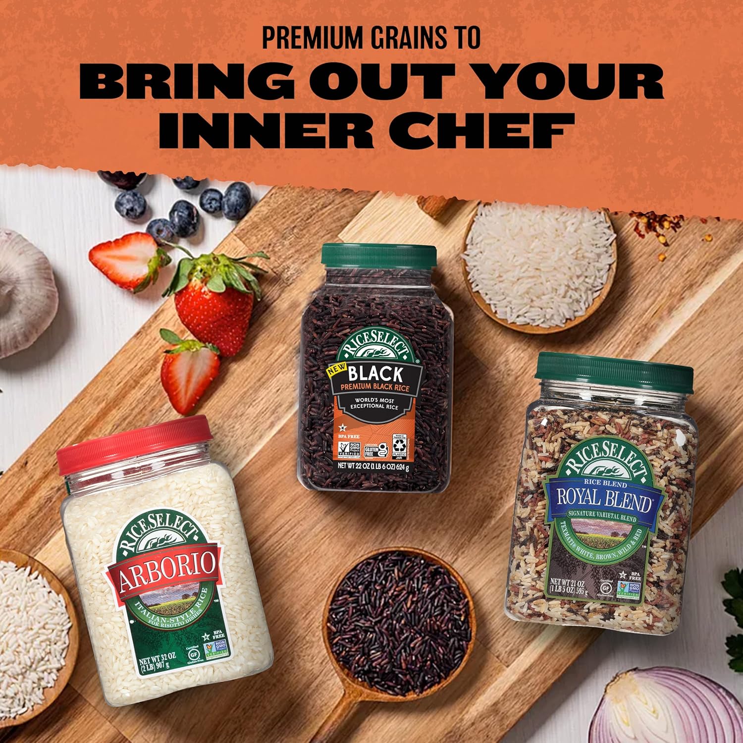 RiceSelect Black Rice — Premium Forbidden Rice in BPA-Free Jar for Elevated Home Dining