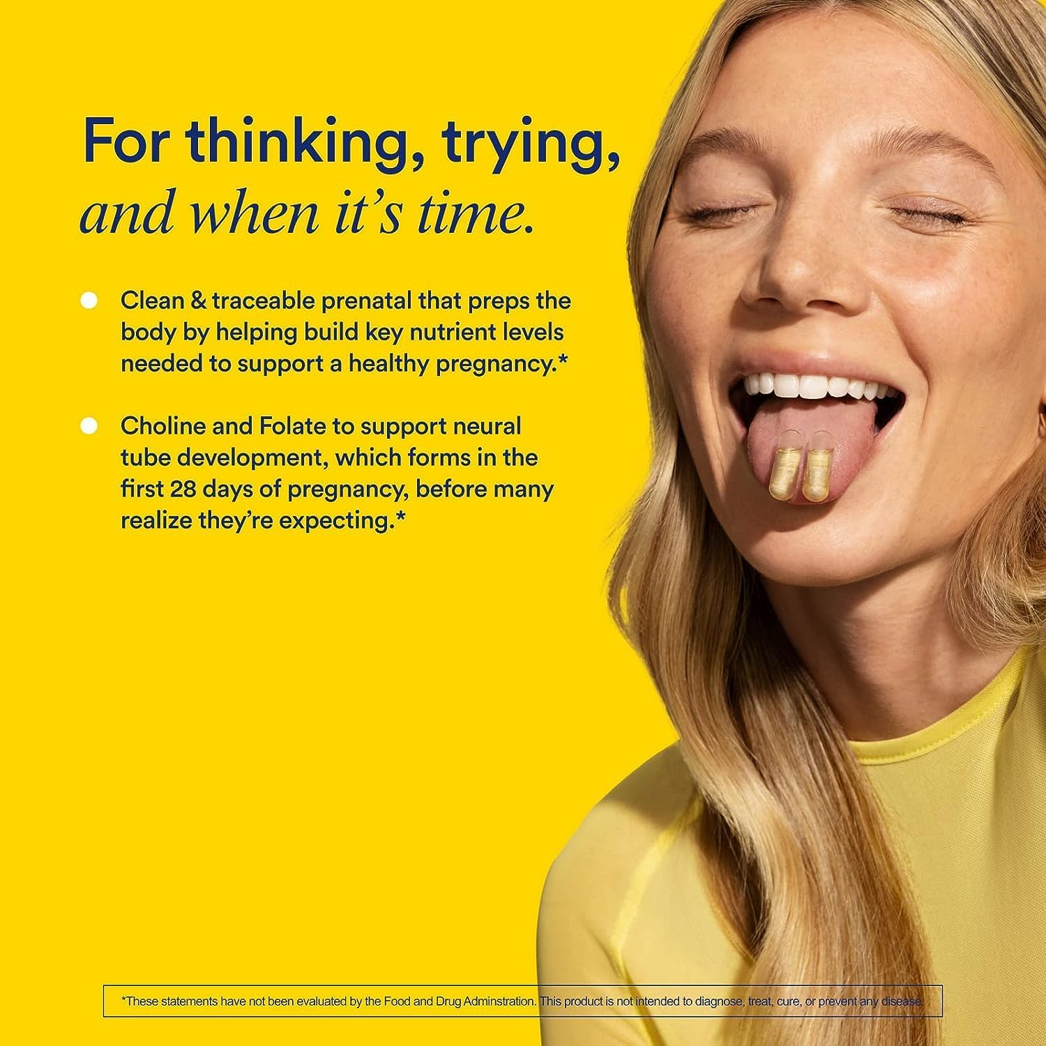 Ritual Prenatal Vitamin – Housewarming Gift for the Mom-to-Be, Premium Clean-Label Supplement