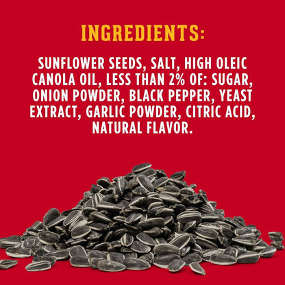 DAVID Jumbo Sunflower Seeds Cracked Pepper – Office Desk Snack to Curb Afternoon Hunger and Stay Focused, 5.25 oz Bag