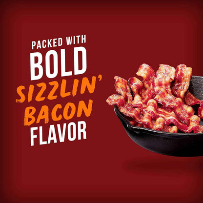 BIGS Sizzlin' Bacon Sunflower Seeds — Travel Friendly Snack for Road Trips and Rest Stops, 5.35 oz Pouch