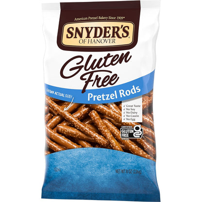 rod-shaped pretzel design optimized for dipping