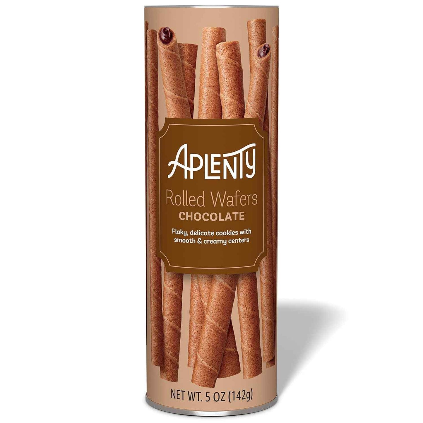 Aplenty Chocolate Rolled Wafers, 5 Oz – Streamlined Pantry Essential, Single-Ingredient-Light Wafer for Simple Living
