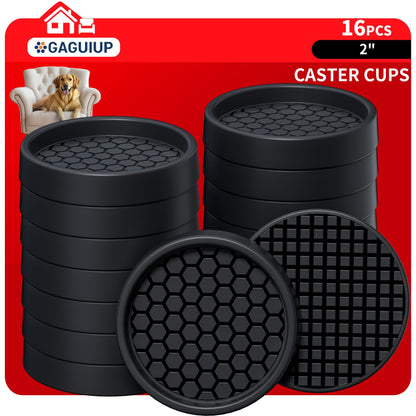 Round - 2" 16pcs Black