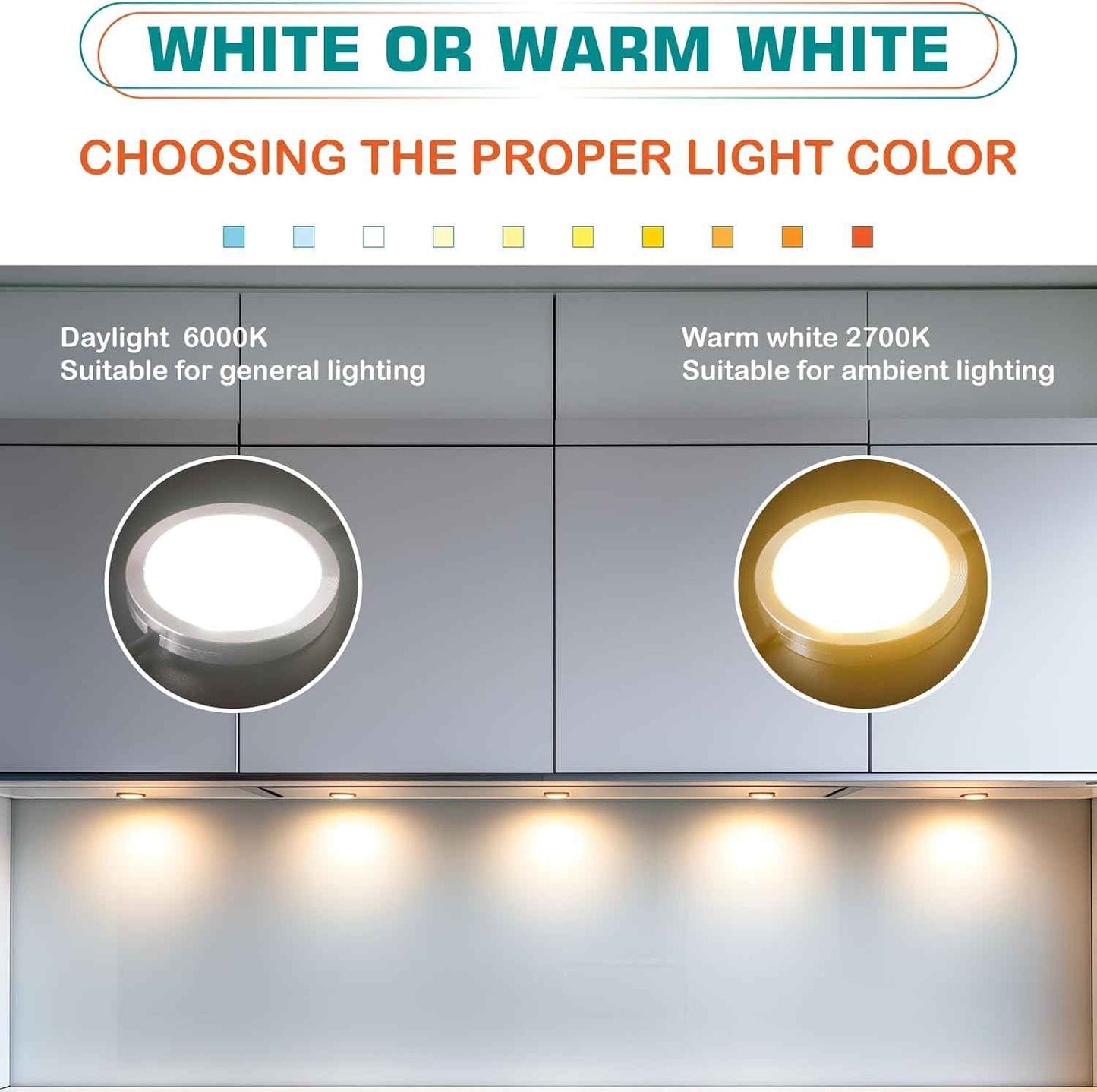 Brilliant Evolution LED Puck Light – Clean-Lined Under-Cabinet Lighting for Intentional Kitchens, 2-Pack