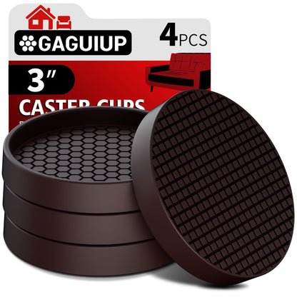 Round - 3" 4pcs Brown