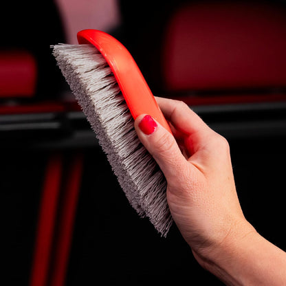 rubber contact points on the side providing a non-slip grip while scrubbing