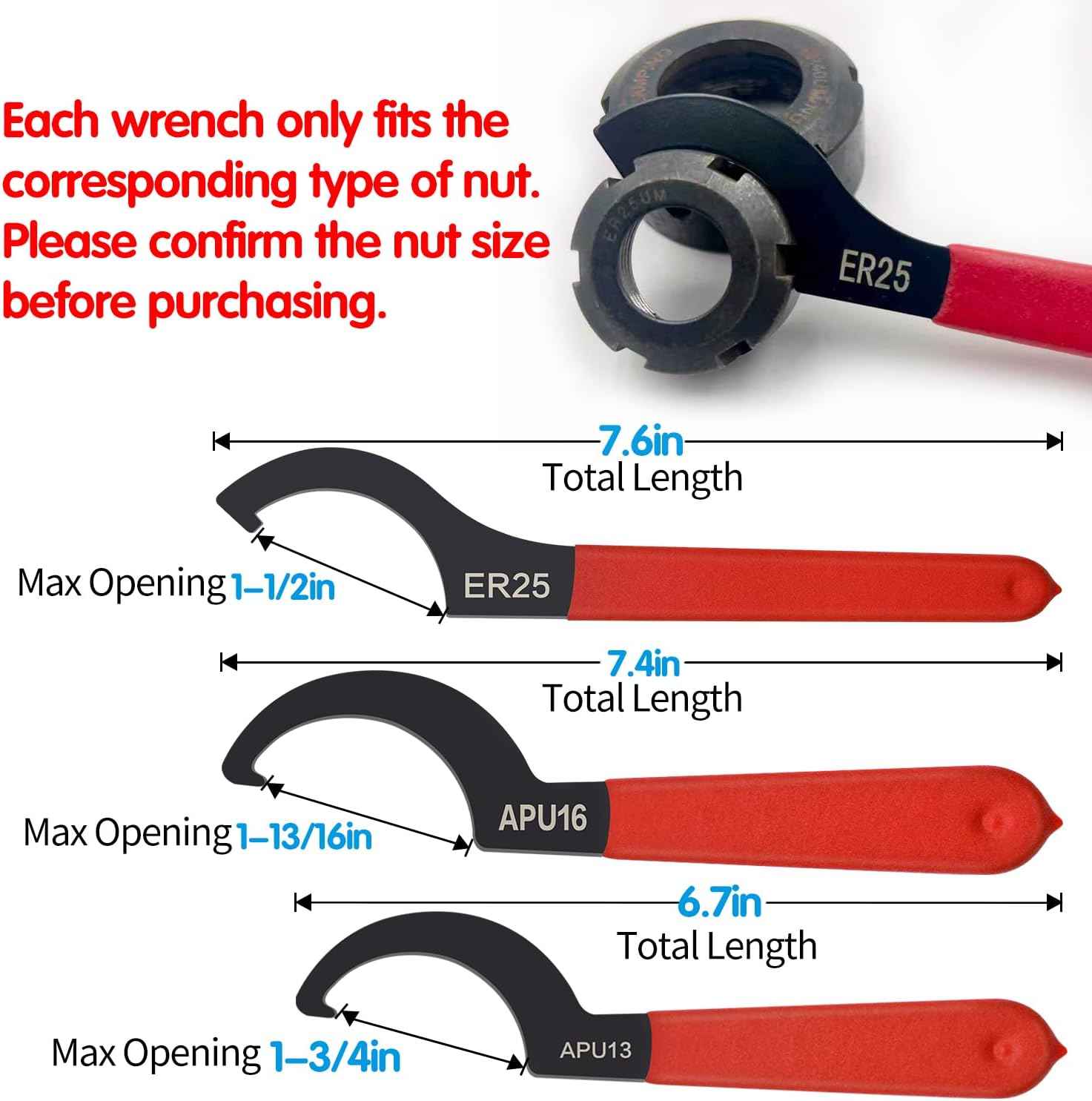[Brand] 6-Piece Coilover Spanner Wrench Kit – Practical Gift for Car Enthusiasts and Hobbyist Mechanics