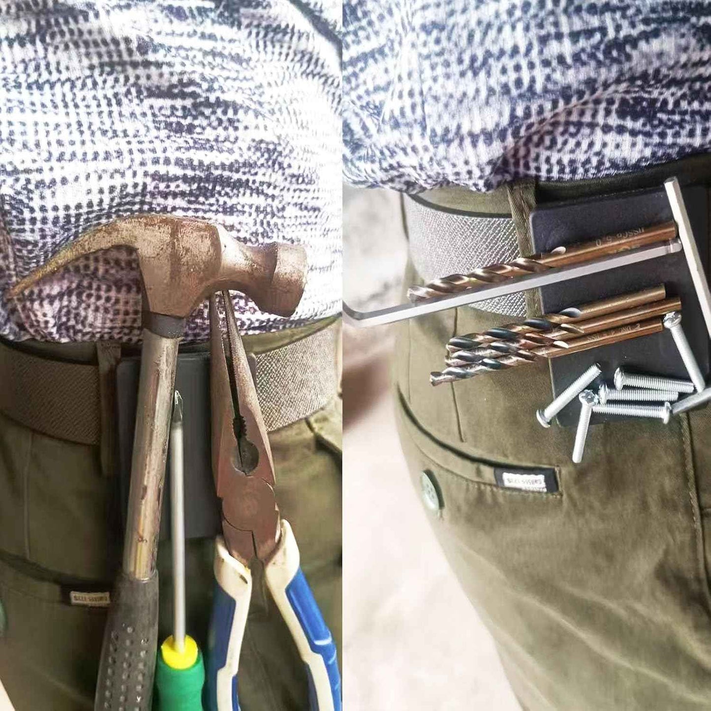 Magnetic Tool Belt Clip – Rooftop and Ladder Accessory for Contractors, Wind-Proof Hold for Metal Tools in Open Air