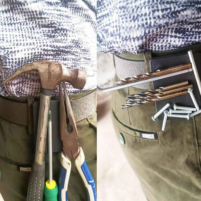 Magnetic Tool Belt Clip – Rooftop and Ladder Accessory for Contractors, Wind-Proof Hold for Metal Tools in Open Air