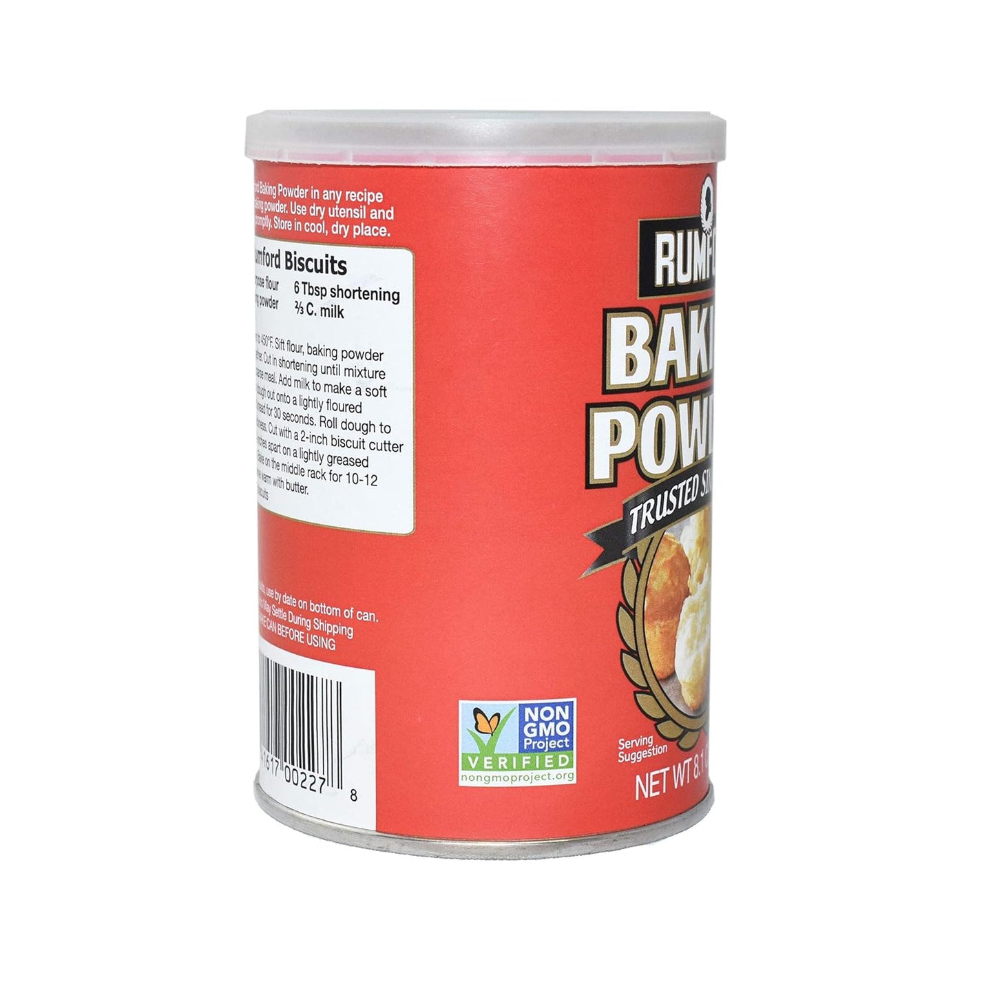 Rumford Double Action Baking Powder – Kid-Safe Leavening for Family Baking Days, 8.1 oz