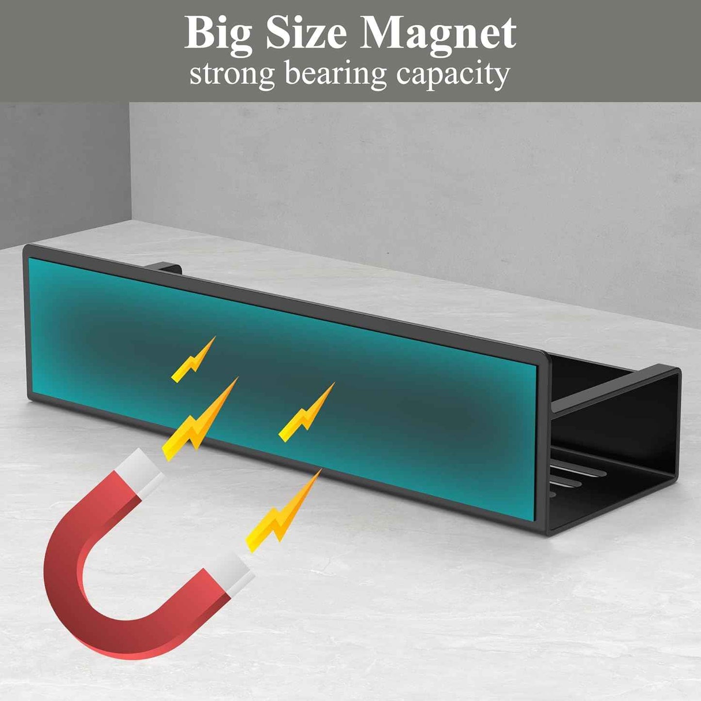 MagnetBrand Magnetic Spice Rack – Thoughtful Housewarming Gift for New Homeowners, 4-Tier Drill-Free Fridge Organizer