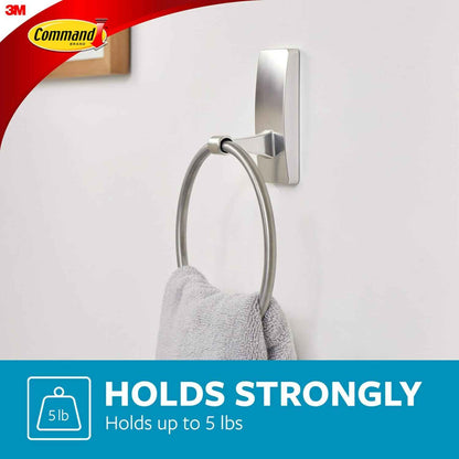 Command Black Hand Towel Holder – Practical Housewarming Gift for Apartment Dwellers, Damage-Free Bathroom Install