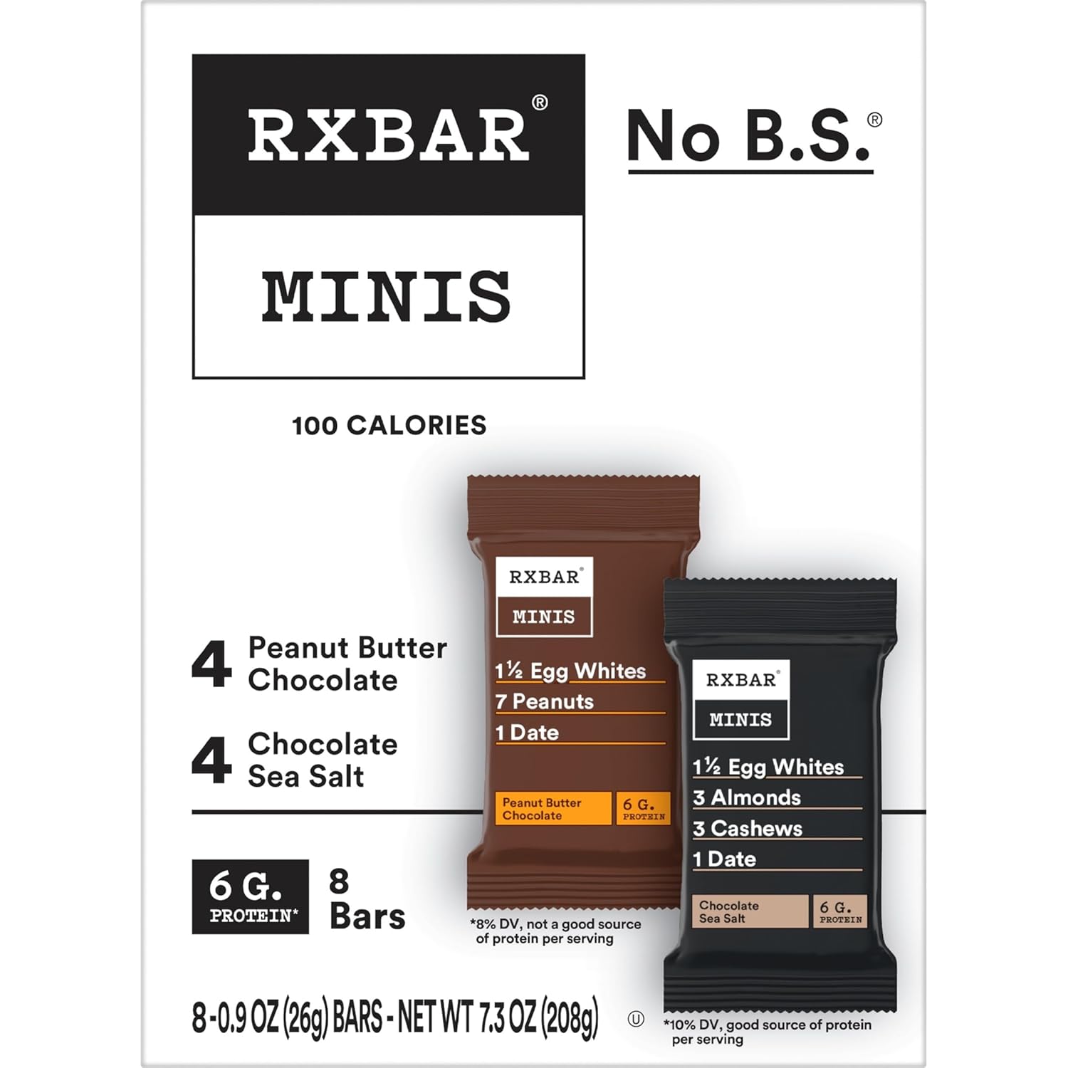 RXBAR Minis Protein Bars – Desk Drawer Snack for Busy Workdays, 6g Protein for Afternoon Focus