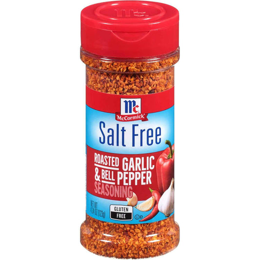 McCormick Salt Free Roasted Garlic & Bell Pepper Seasoning – Heart-Healthy Sodium-Free Spice for Mindful Home Cooking