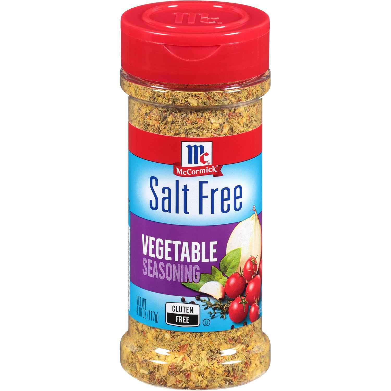 McCormick Salt Free Vegetable Seasoning, Single Bottle All Purpose Salt Replacement for Clutter Free Pantry