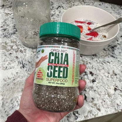 Sanar Naturals Chia Seeds – Single-Ingredient Pantry Staple for Intentional Clean Eating, 10 oz Minimalist Kitchen Must-Have
