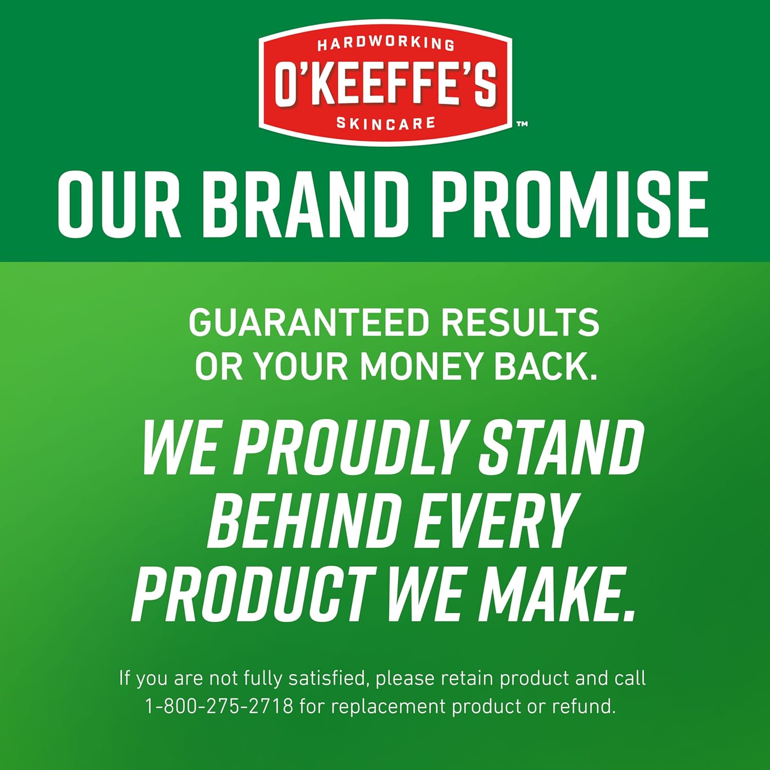 satisfaction guarantee from established skincare brand