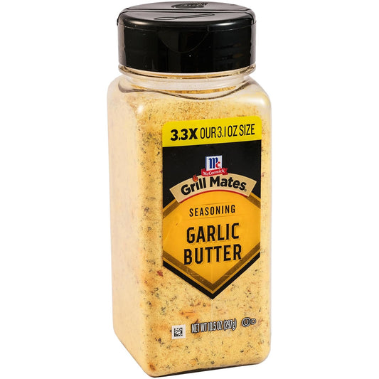 savory blend of salt, garlic powder, real butter (cream), and spices including red pepper and coriander