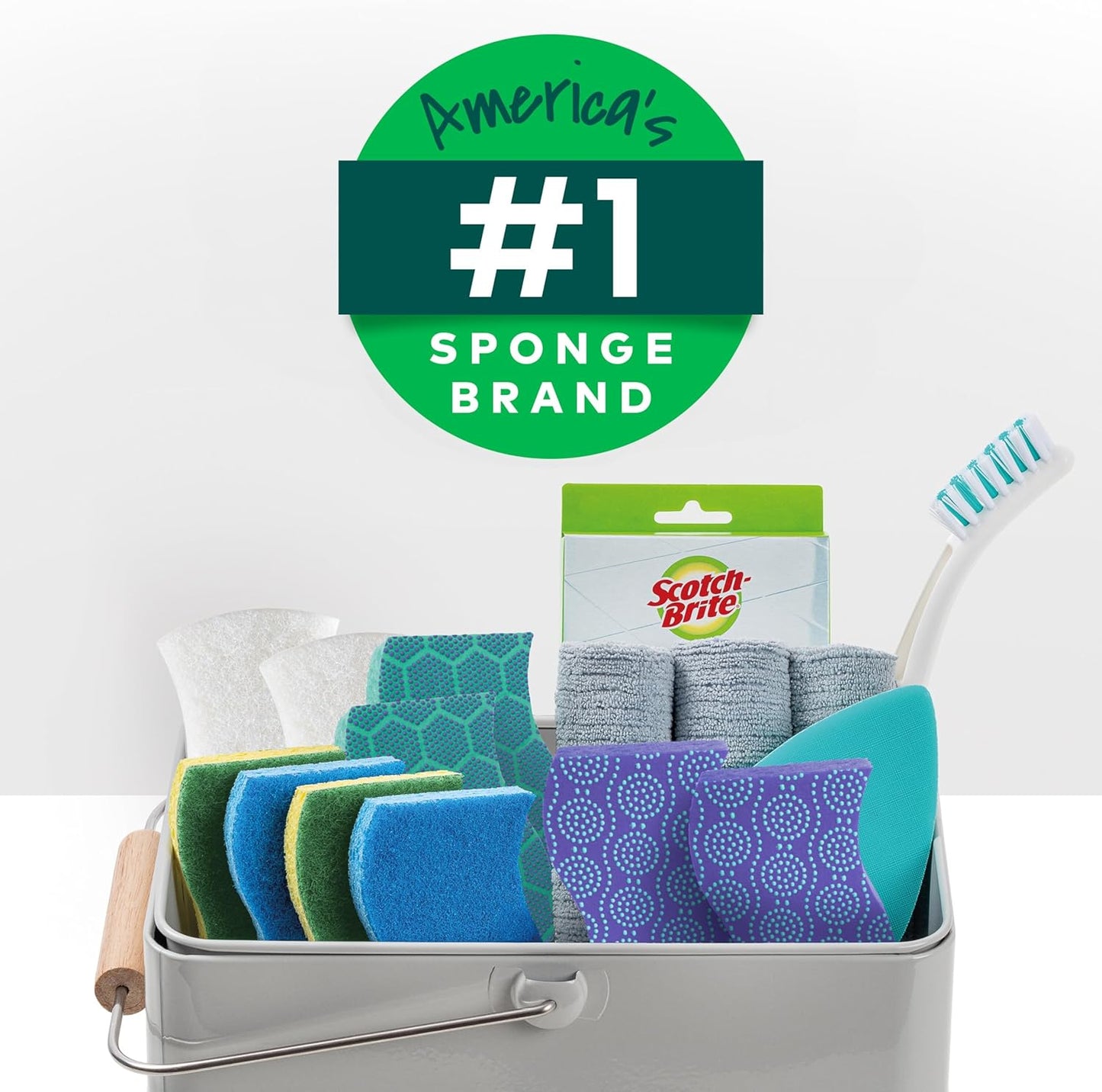 Scotch-Brite Odor Resist Non-Scratch Scrub Sponge – Heavy-Duty Dish Sponges for Fast Kitchen Cleanup