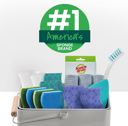 Scotch-Brite Zero Scratch Scrub Sponge – Non-Abrasive Cookware Cleaner, Protects Nonstick Coatings in Family Kitchens