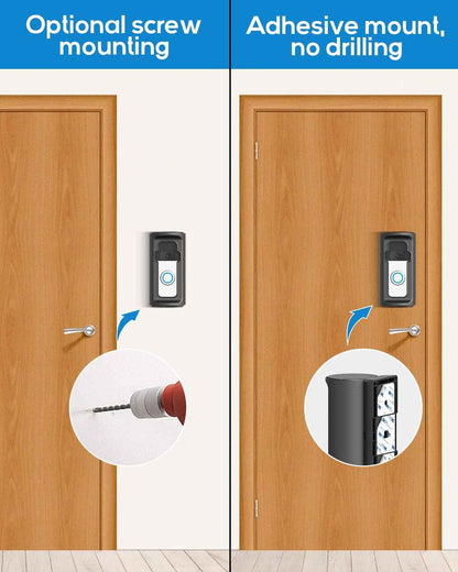 Sleek No-Drill Mount for Ring Doorbell – Compact Adjustable Bracket in a Clean, Low-Profile Design