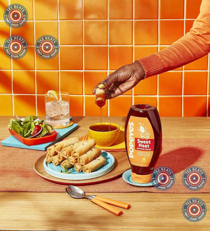 Popeyes Sweet Heat Dipping Sauce – Portable Dipping Sauce for Camping, Picnics, and Backyard Cookouts