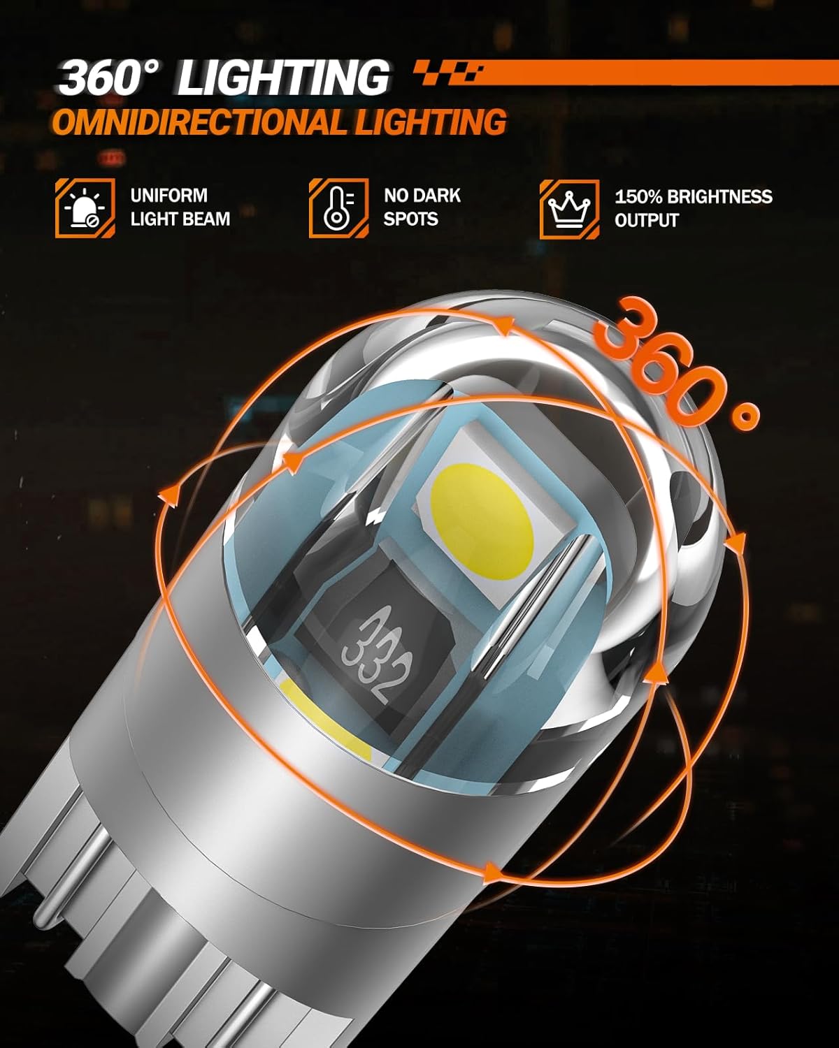 SEALIGHT 194 LED Bulb 6000K White 10-Pack – Thoughtful Birthday Gift for the Car Enthusiast Who Has Everything