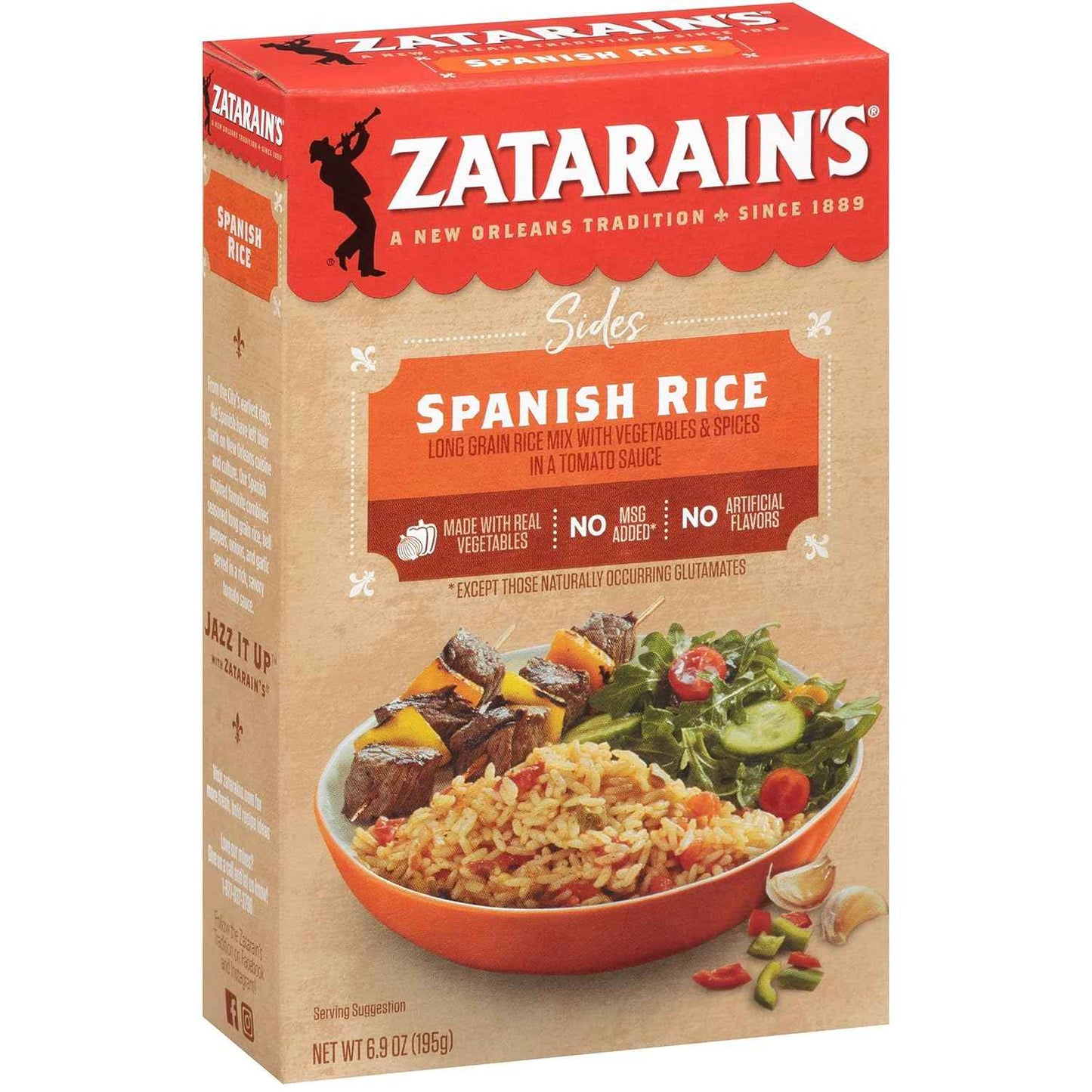 Zatarain's New Orleans-Style Spanish Rice — Certified Gluten Free Pantry Staple for Celiac Households