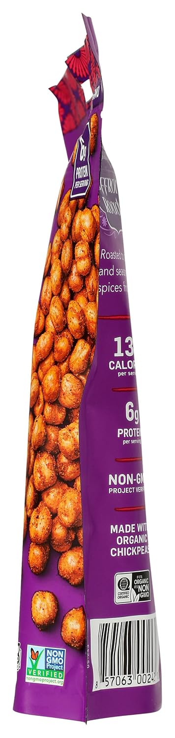 seasoned with recognizable spices (turmeric, paprika, garlic, onion) rather than artificial flavoring