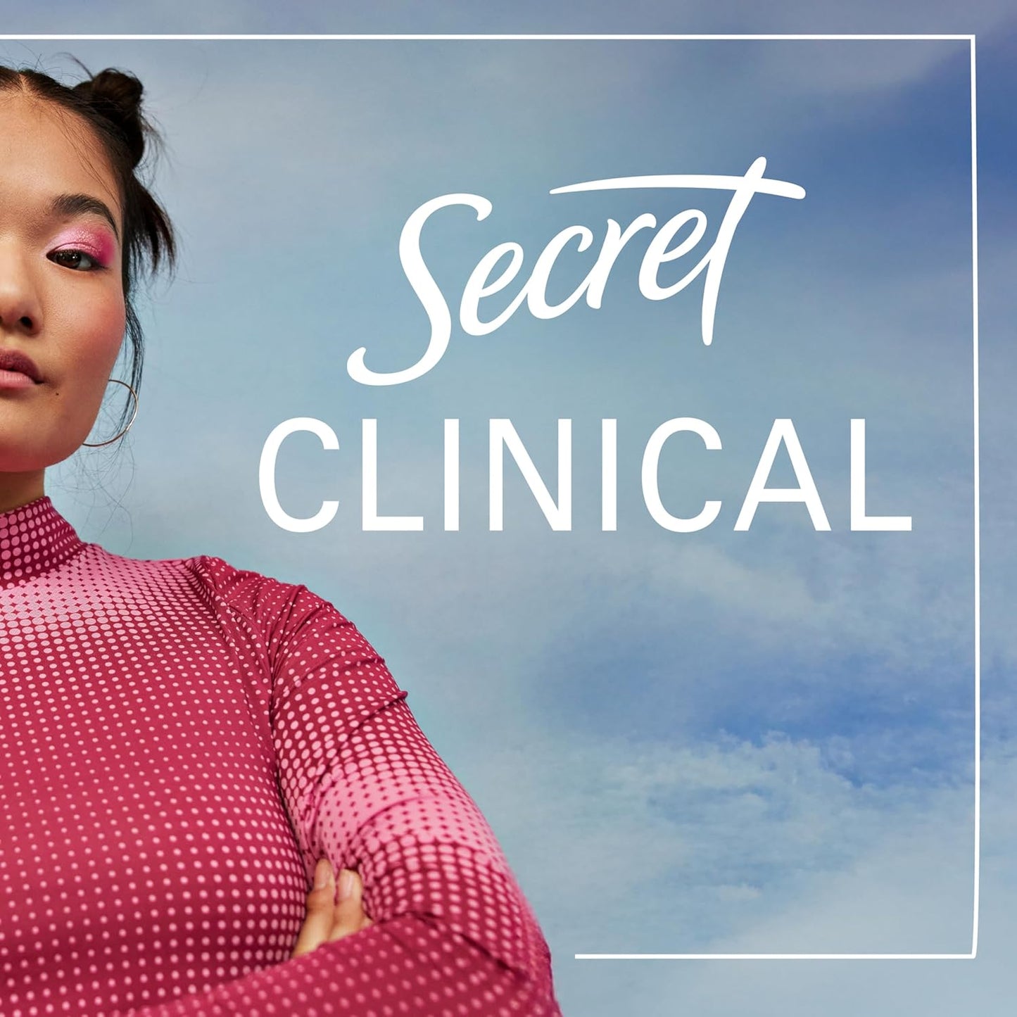 Secret Clinical Strength 100HR Deodorant – Premium Hyaluronic Acid Antiperspirant for Refined Skin Care
