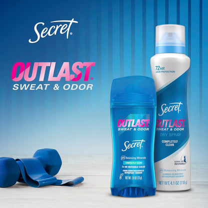 Secret Outlast Antiperspirant Deodorant – TSA-Approved Carry-On Stick for Women Who Fly Often