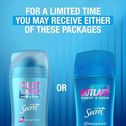 Secret Outlast Antiperspirant Deodorant – TSA-Approved Carry-On Stick for Women Who Fly Often
