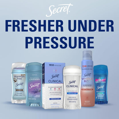 Secret Powder Fresh Antiperspirant for Women – 24hr Sweat Protection for Mindful Morning Self-Care Routines
