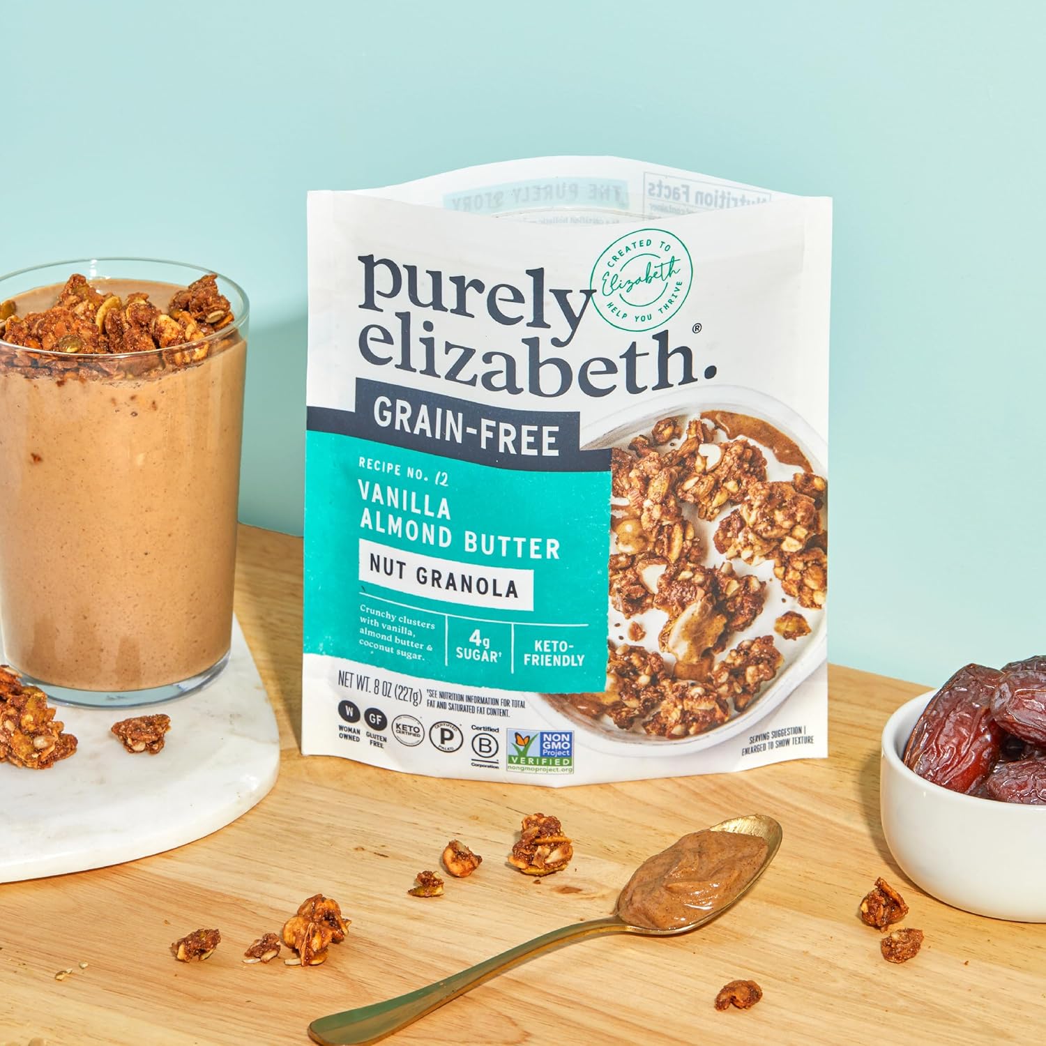 seeds-and-nut grain-free base (pumpkin seeds, sunflower seeds, chia seeds, almonds, cashews, coconut)